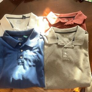 EUC set of 4 Mens STO Performance Polo